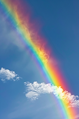 彩虹风光雨过天晴晴空摄影图