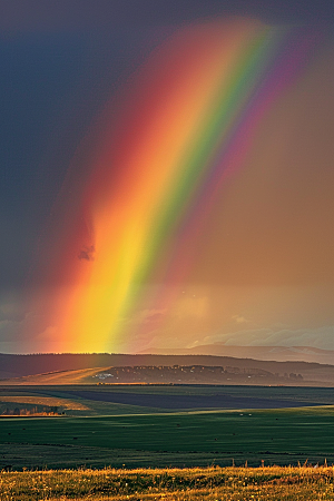 彩虹风光自然高清摄影图