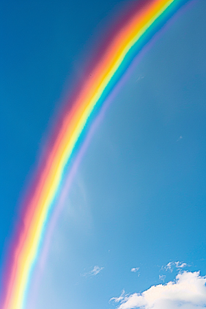 彩虹风光景色自然摄影图