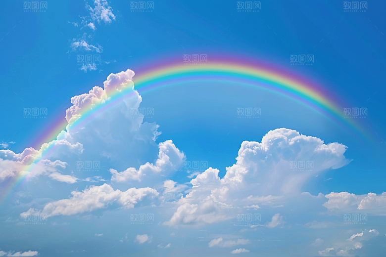 彩虹风光霓虹景色摄影图