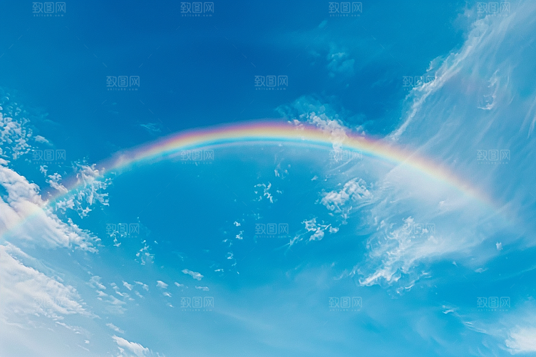 彩虹风光唯美大片摄影图