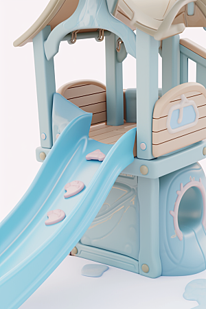 3D立体游乐园儿童乐园模型渲染图