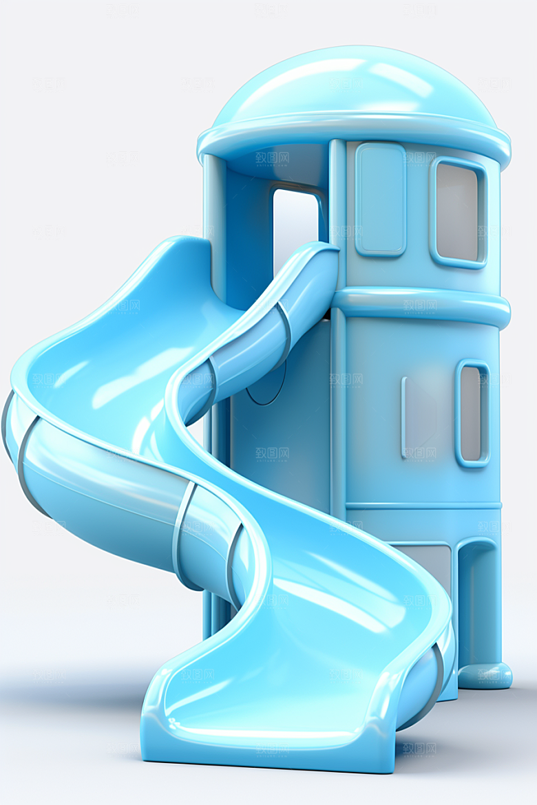 3D立体游乐园多巴胺儿童乐园渲染图