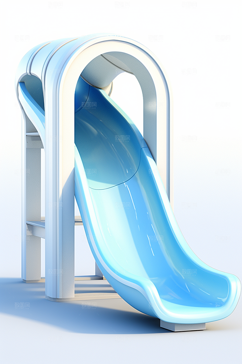 3D立体游乐园梦幻可爱渲染图