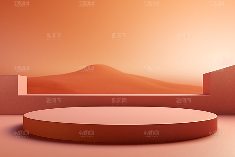 彩色简约购物几何电商背景