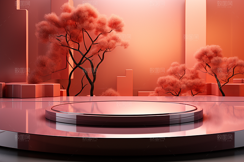 彩色简约时尚大气电商背景