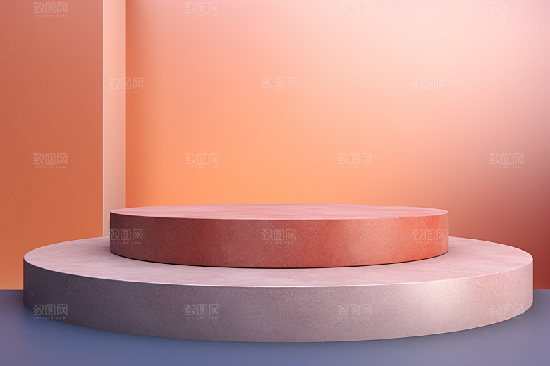 彩色简约产品展台INS风电商背景