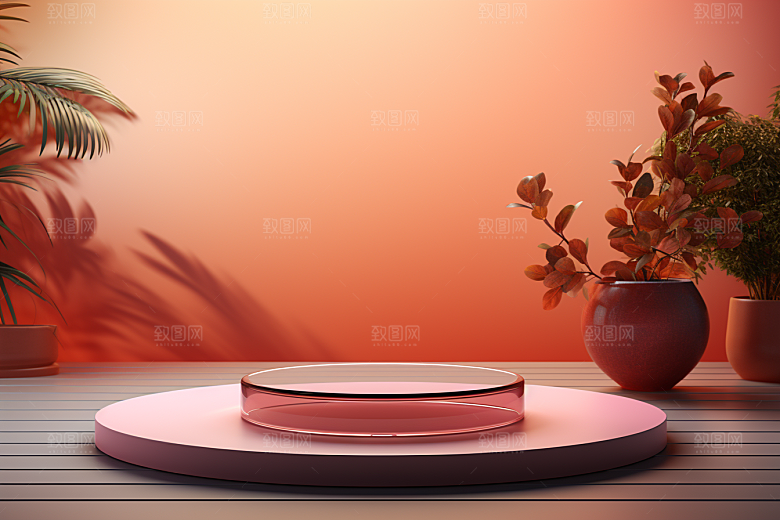彩色简约时尚精致电商背景