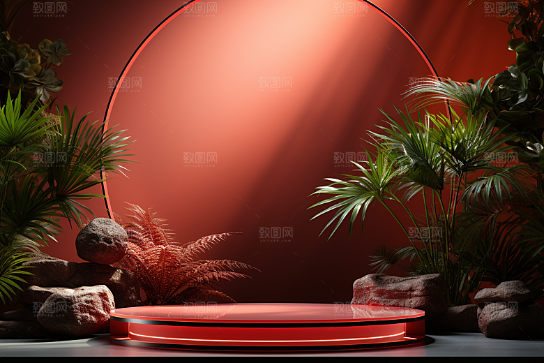 彩色简约大气精致电商背景