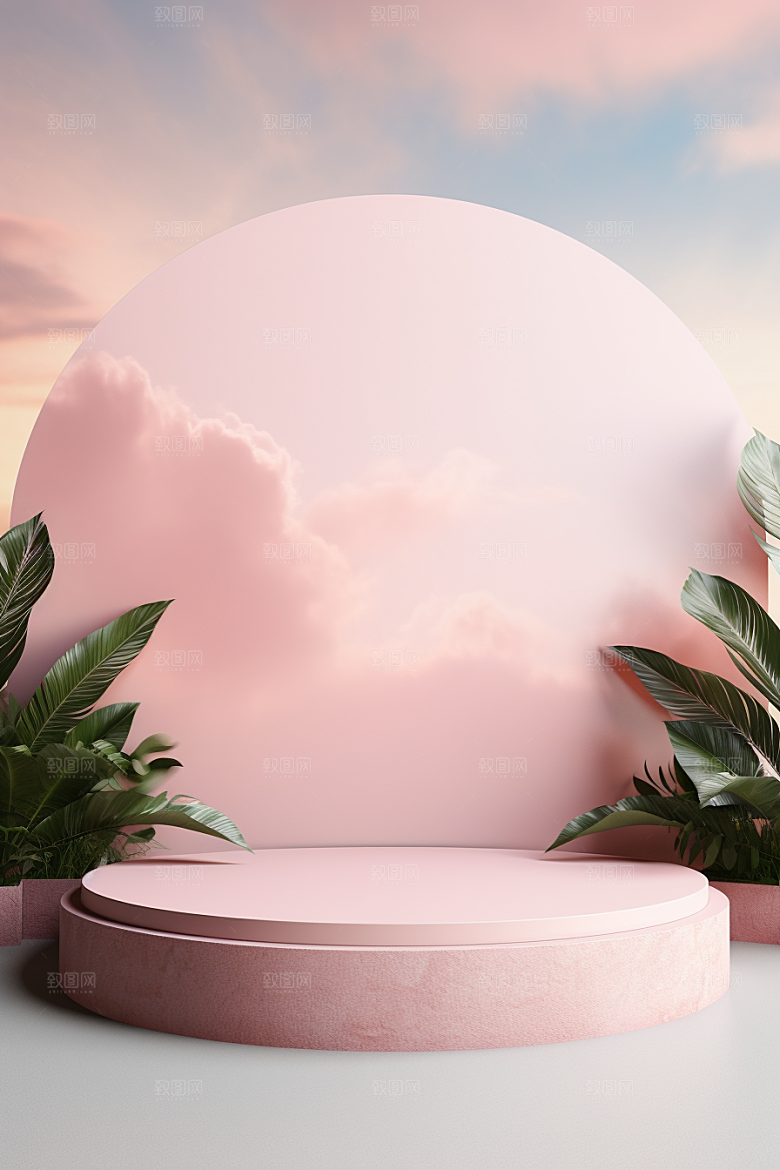 彩色简约时尚购物电商背景