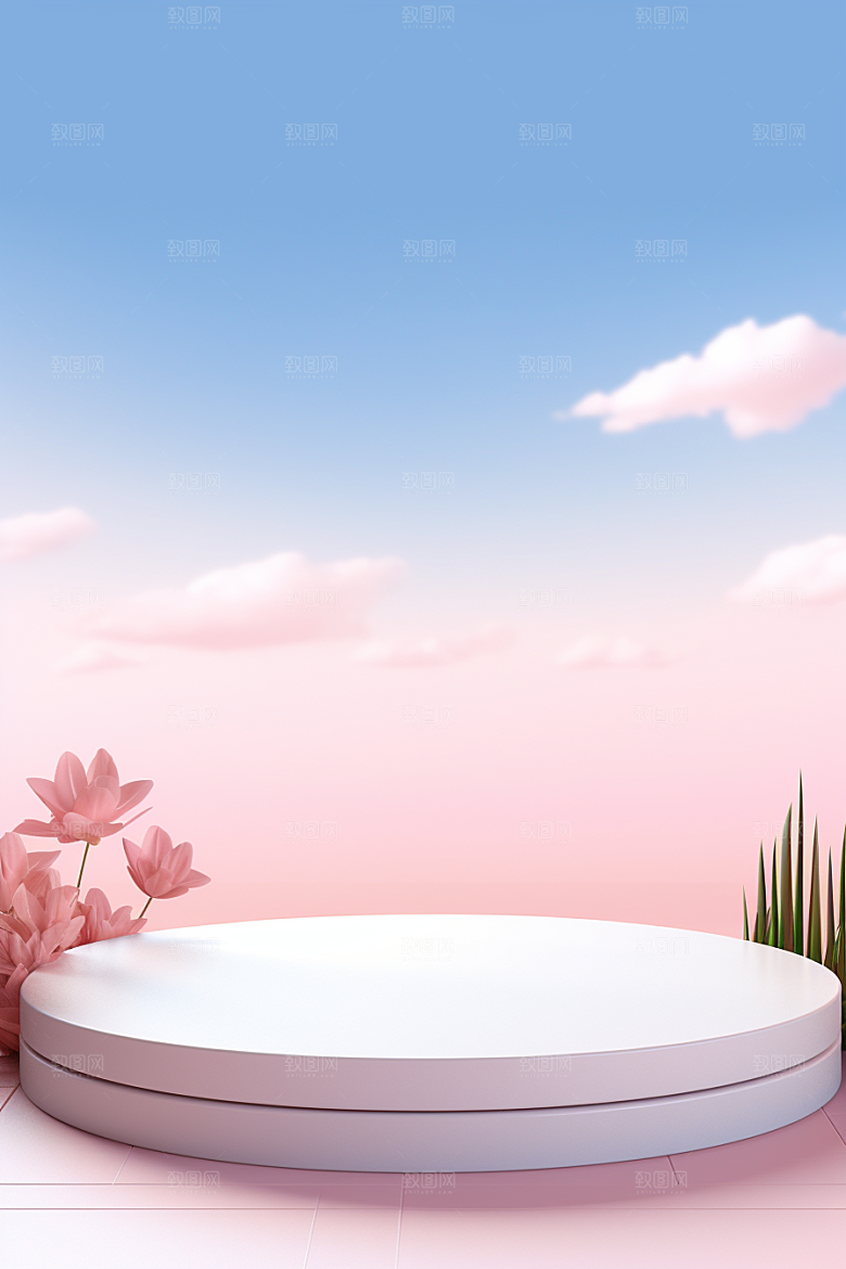 彩色简约大气促销电商背景