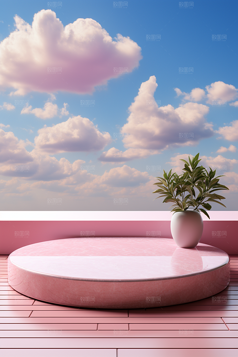 彩色简约促销INS风电商背景