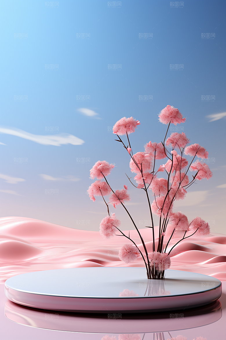 彩色简约高清高级感电商背景