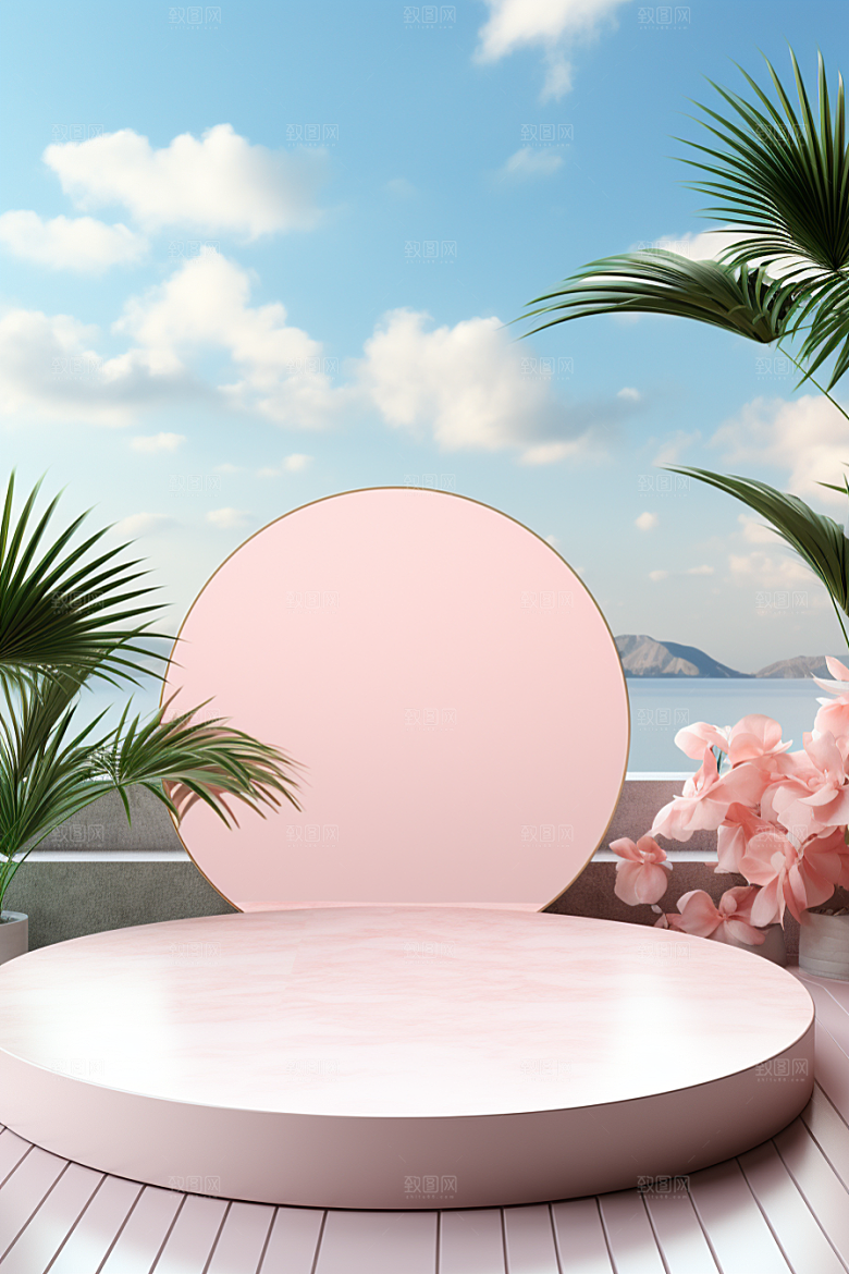 彩色简约时尚促销电商背景