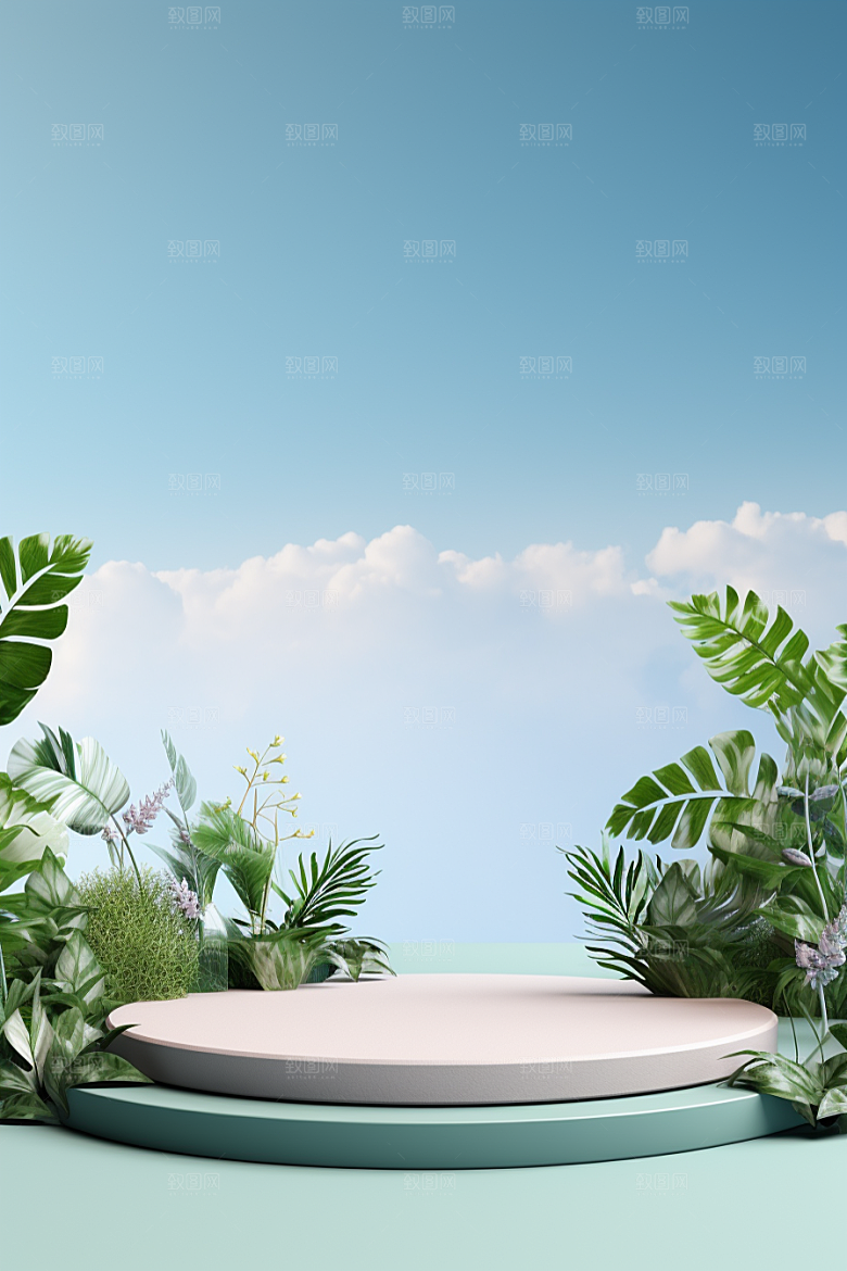 彩色简约促销大气电商背景