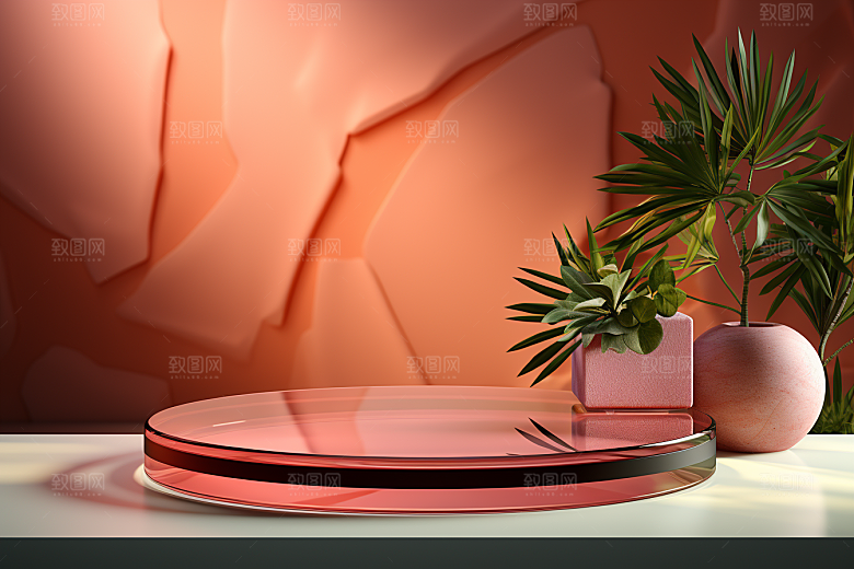 彩色简约质感购物电商背景