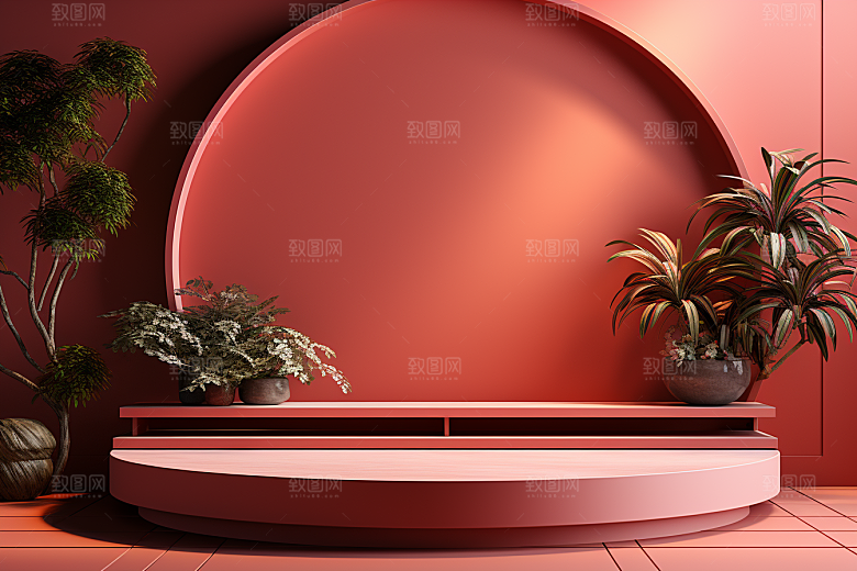 彩色简约促销质感电商背景