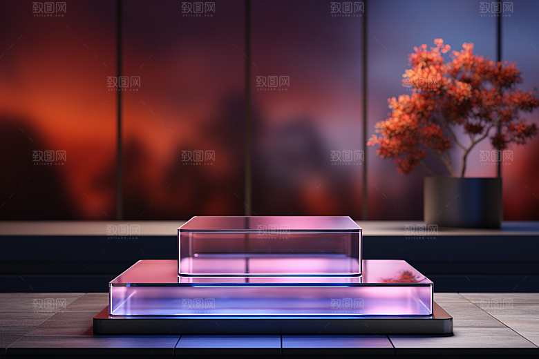 彩色简约质感高清电商背景