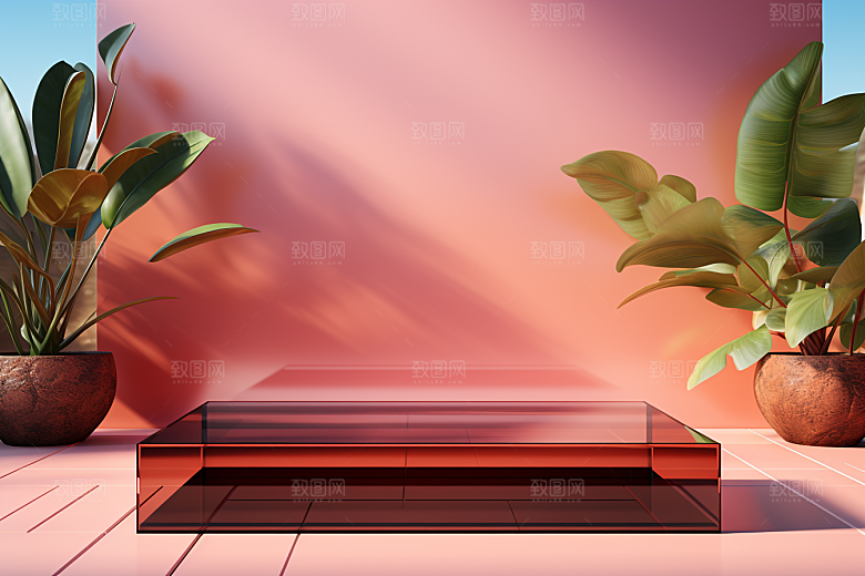 彩色简约大气高清电商背景