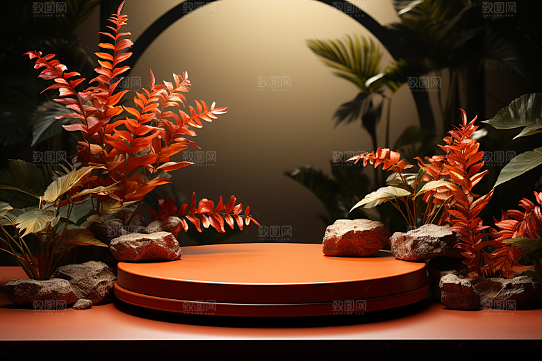 彩色简约质感精致电商背景