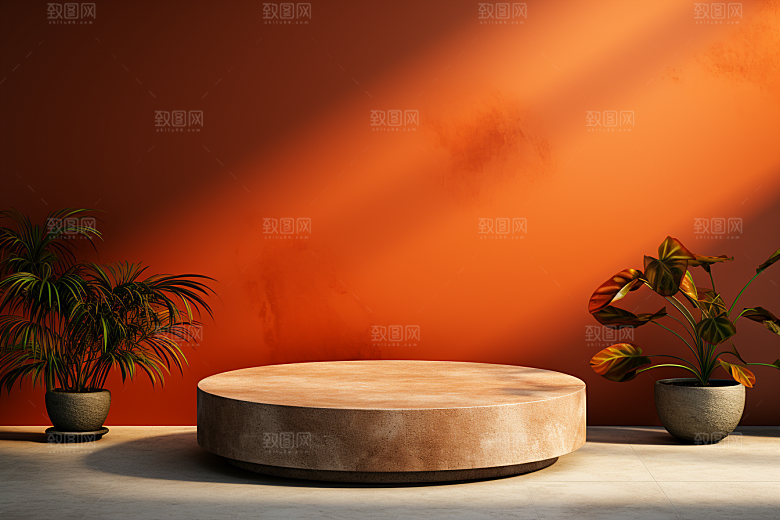 彩色简约精致质感电商背景