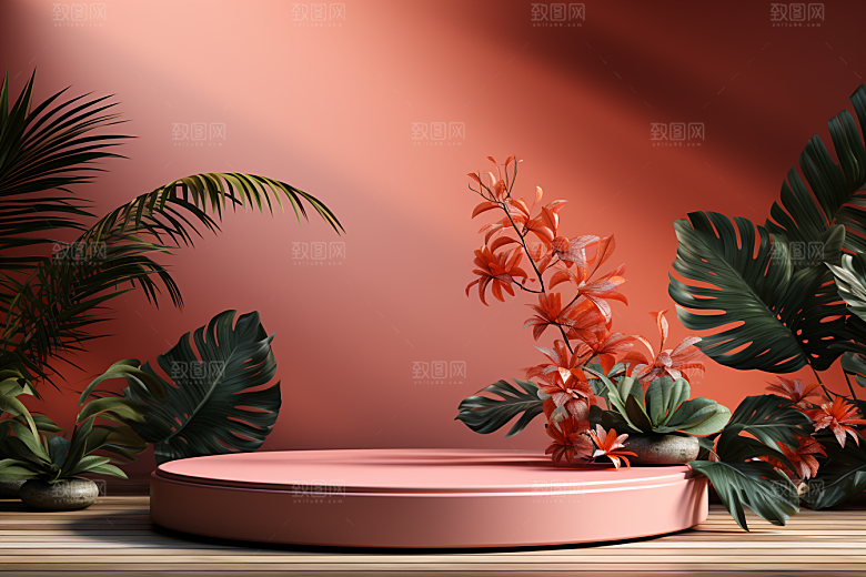 彩色简约促销INS风电商背景