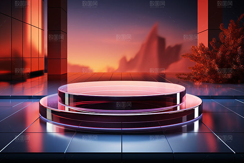 彩色简约高清时尚电商背景