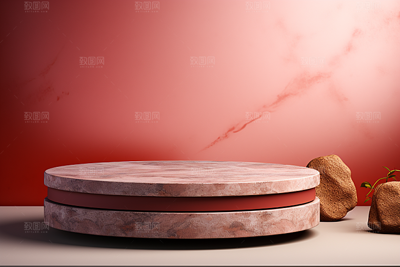 彩色简约质感高级感电商背景