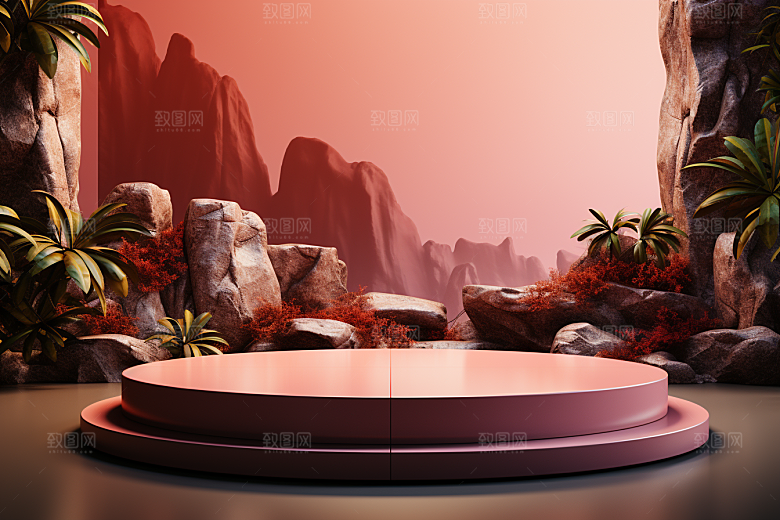 彩色简约促销高级感电商背景
