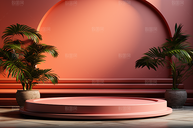 彩色简约高级感高清电商背景