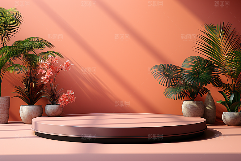 彩色简约购物大气电商背景