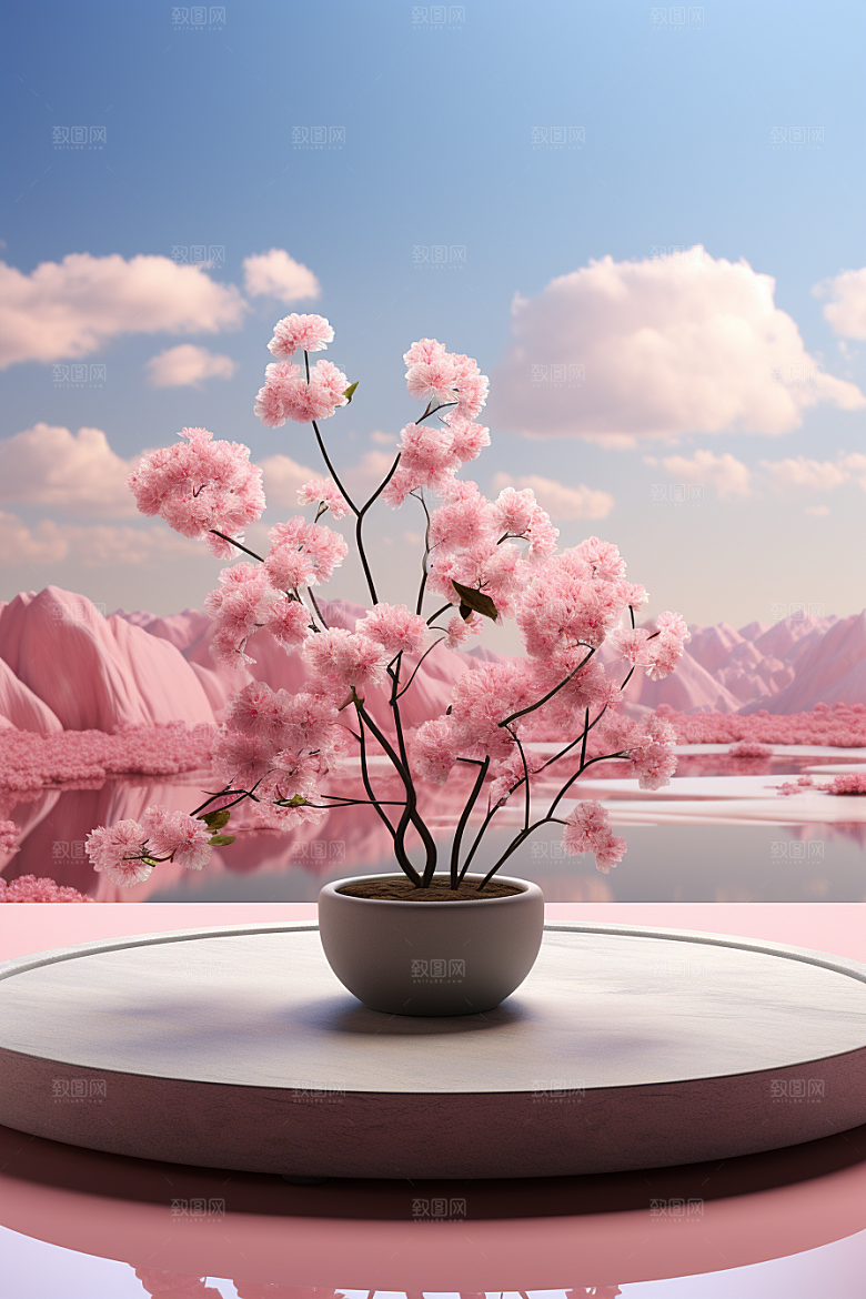 彩色简约高级感高清电商背景