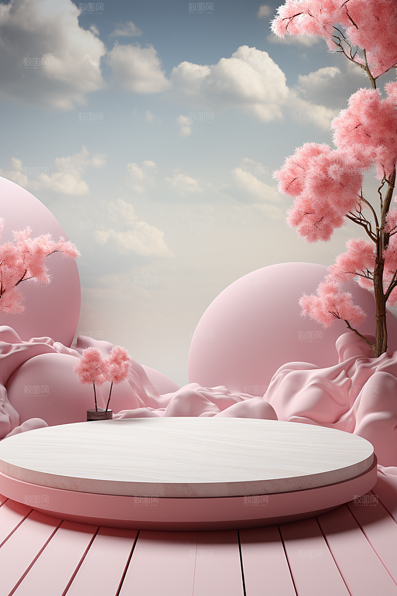 彩色简约购物INS风电商背景