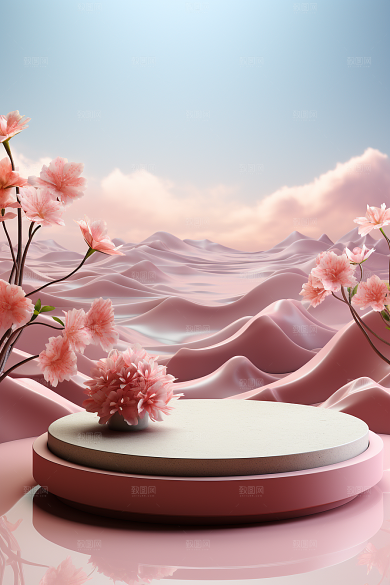 彩色简约高级感促销电商背景