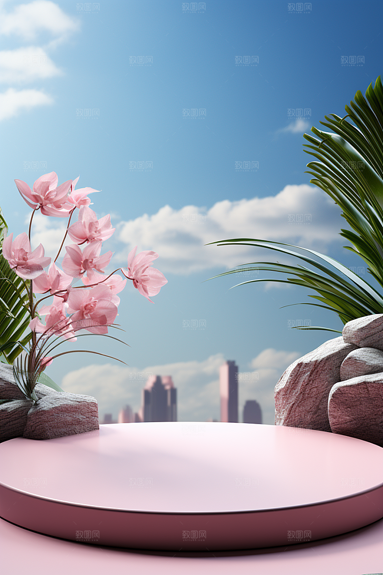 彩色简约大气促销电商背景