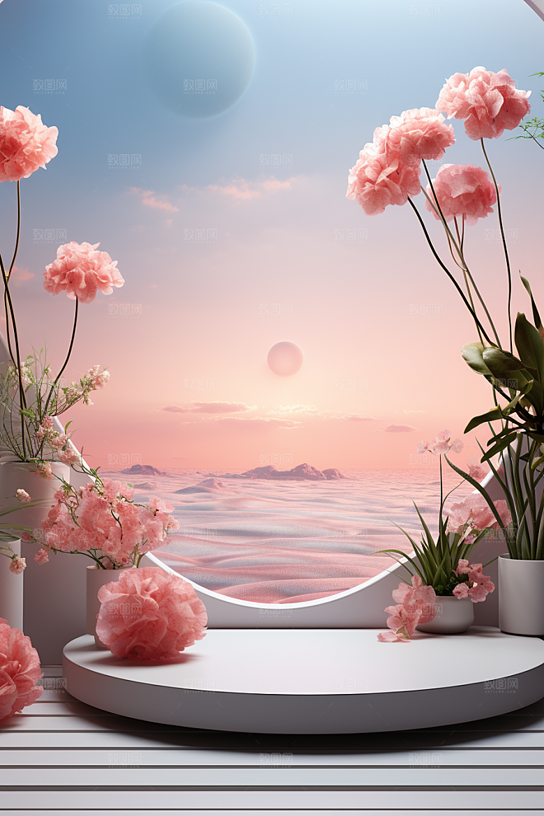 彩色简约促销高清电商背景
