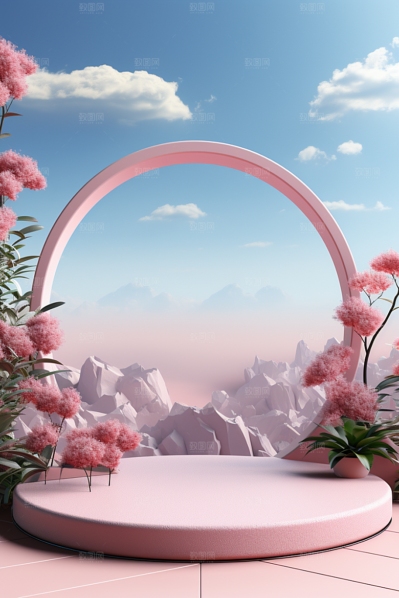 彩色简约精致时尚电商背景