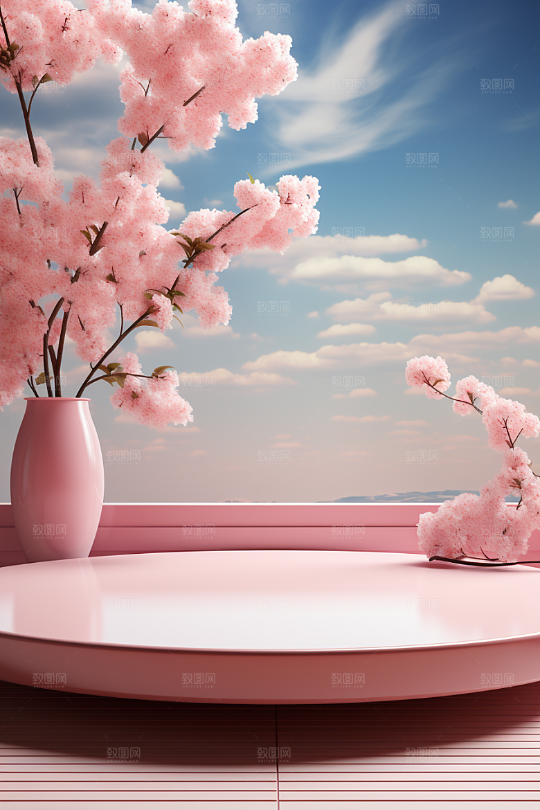 彩色简约INS风高清电商背景