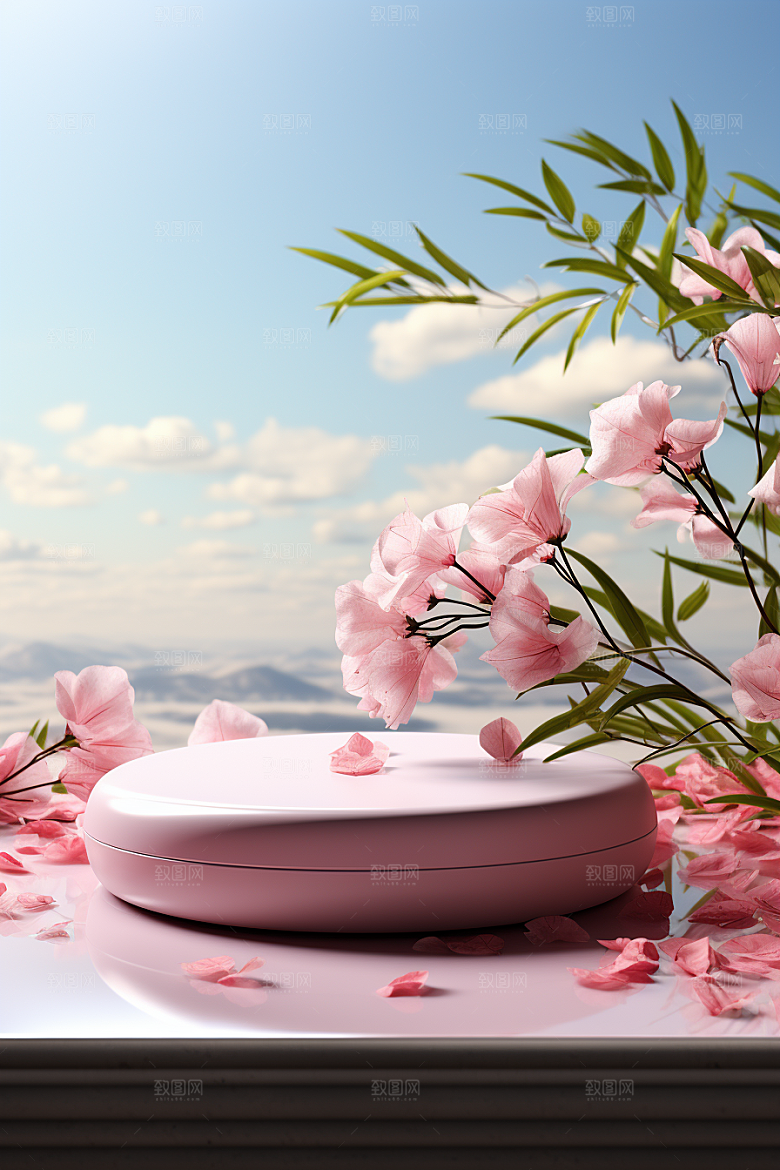 彩色简约高清几何电商背景