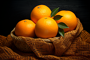 橙子采摘水果橘子摄影图