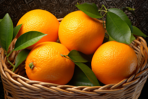 橙子采摘高清美食摄影图