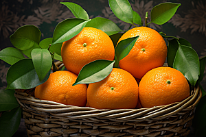 橙子采摘脐橙柑橘摄影图