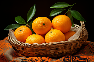 橙子采摘水果橘子摄影图