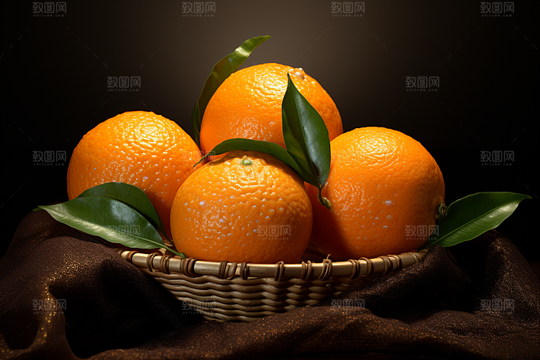 橙子采摘水果美食摄影图