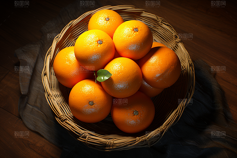 橙子采摘水果美食摄影图