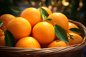 橙子采摘橘子脐橙摄影图