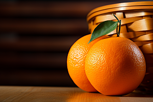 橙子采摘脐橙美食摄影图