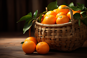 橙子采摘水果美食摄影图