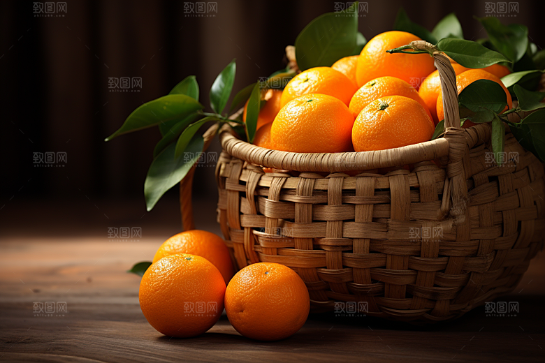 橙子采摘水果美食摄影图