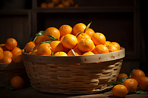 橙子采摘水果美食摄影图